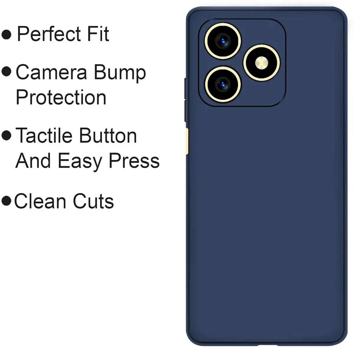 Micvir Back Cover for Realme C51 (Blue, Dual Protection, Pack of: 1) — image 4 of 5