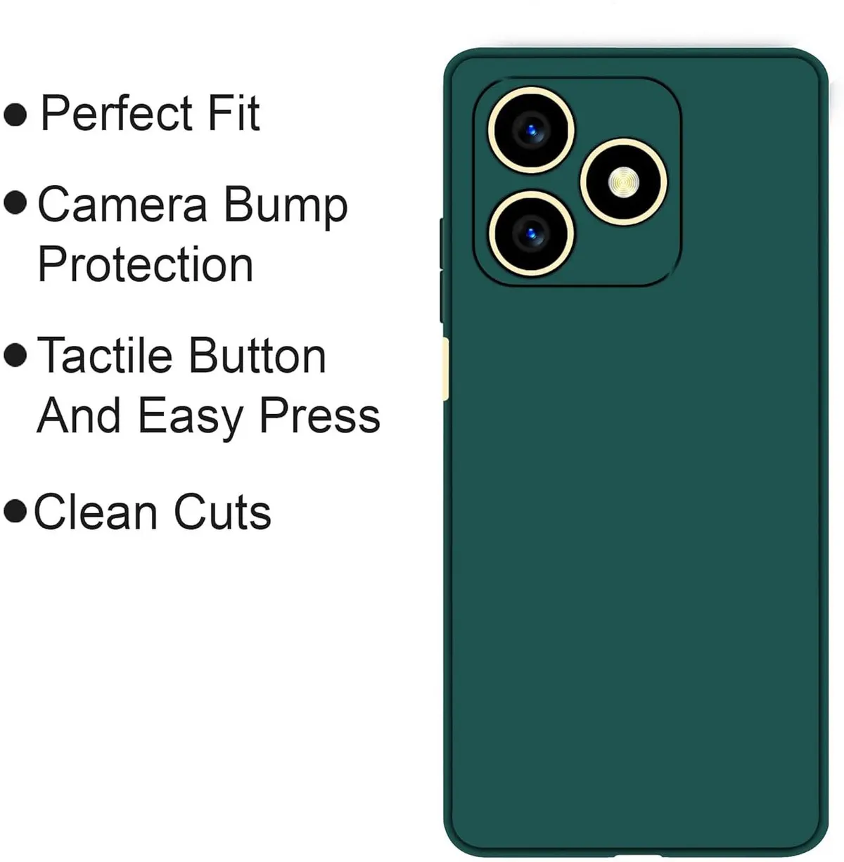Micvir Back Cover for Realme C51 (Green, Dual Protection, Pack of: 1) — image 4 of 5