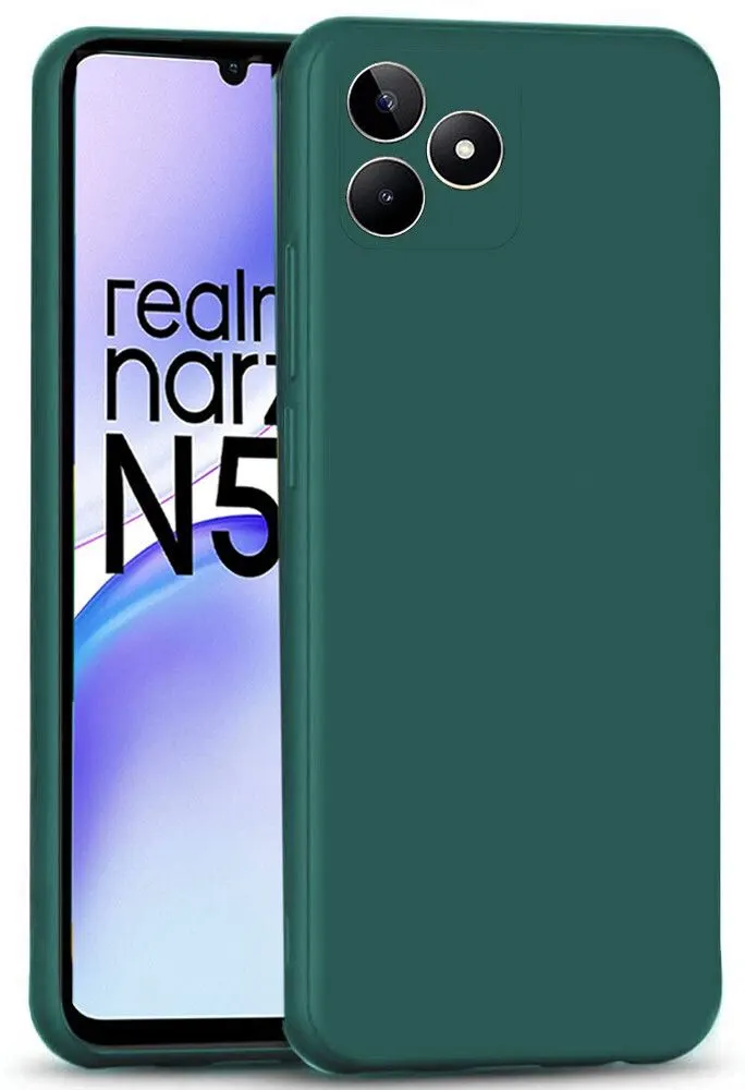 Micvir Back Cover for Realme Narzo N53 (Transparent, Green, Dual Protection, Pack of: 1) — image 2 of 5