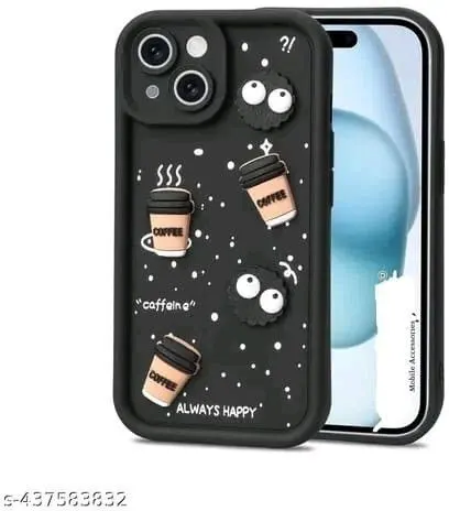 Micvir Back Cover for Apple iPhone 13 (Black, Silicon, Pack of: 1)