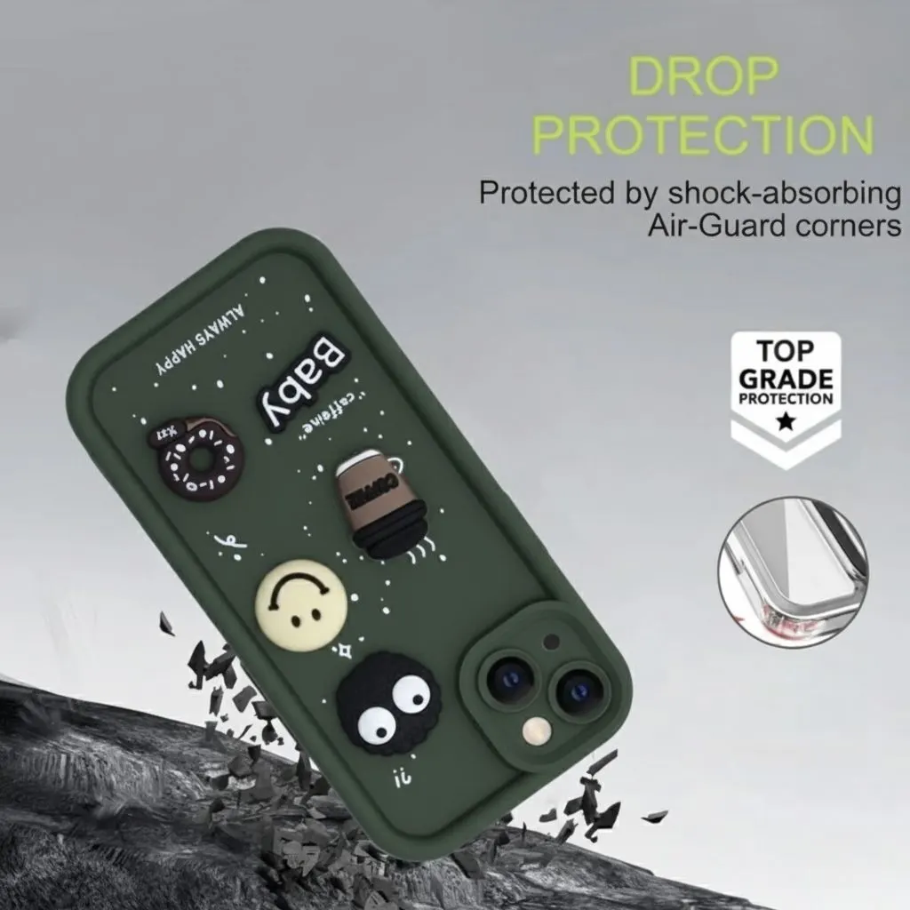 Xolia Back Cover for Apple iPhone 13 (Green, Silicon, Pack of: 1) — image 3 of 4