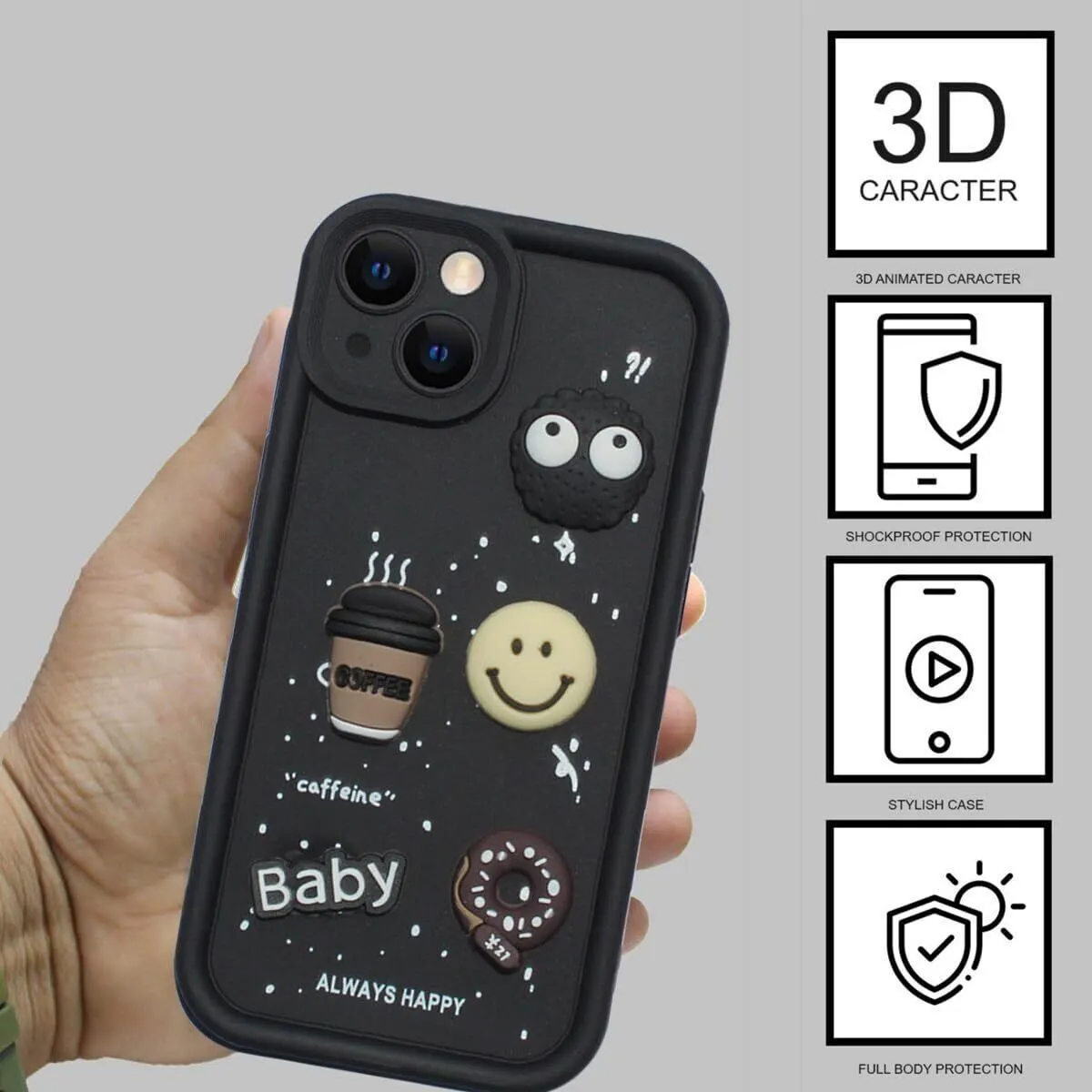 Micvir Back Cover for Apple iPhone 15 Plus (Black, Silicon, Pack of: 1) — image 2 of 4