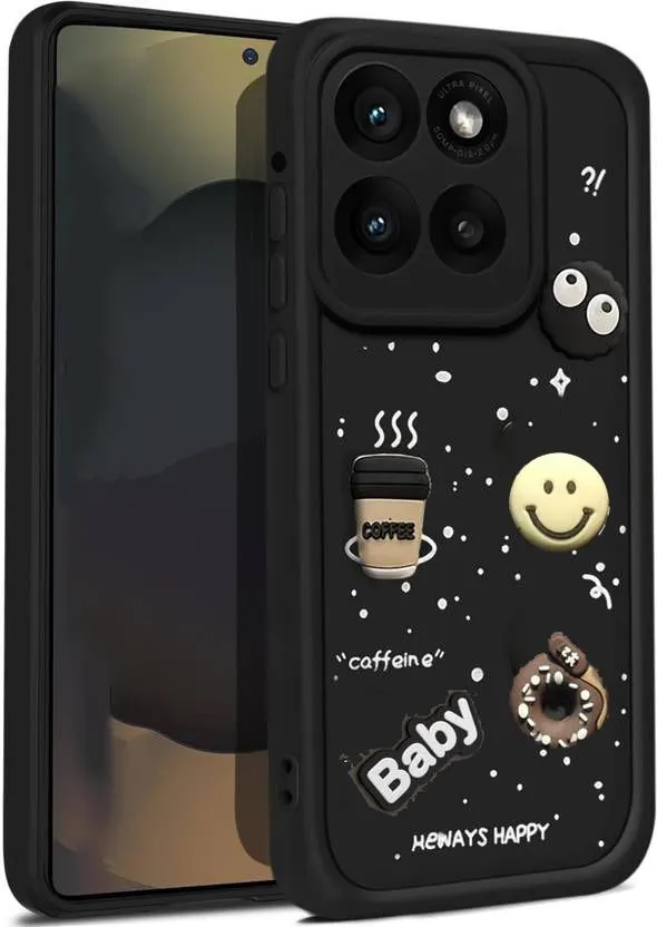 Micvir Back Cover for Motorola Edge 60 5G (Black, Silicon, Pack of: 1)