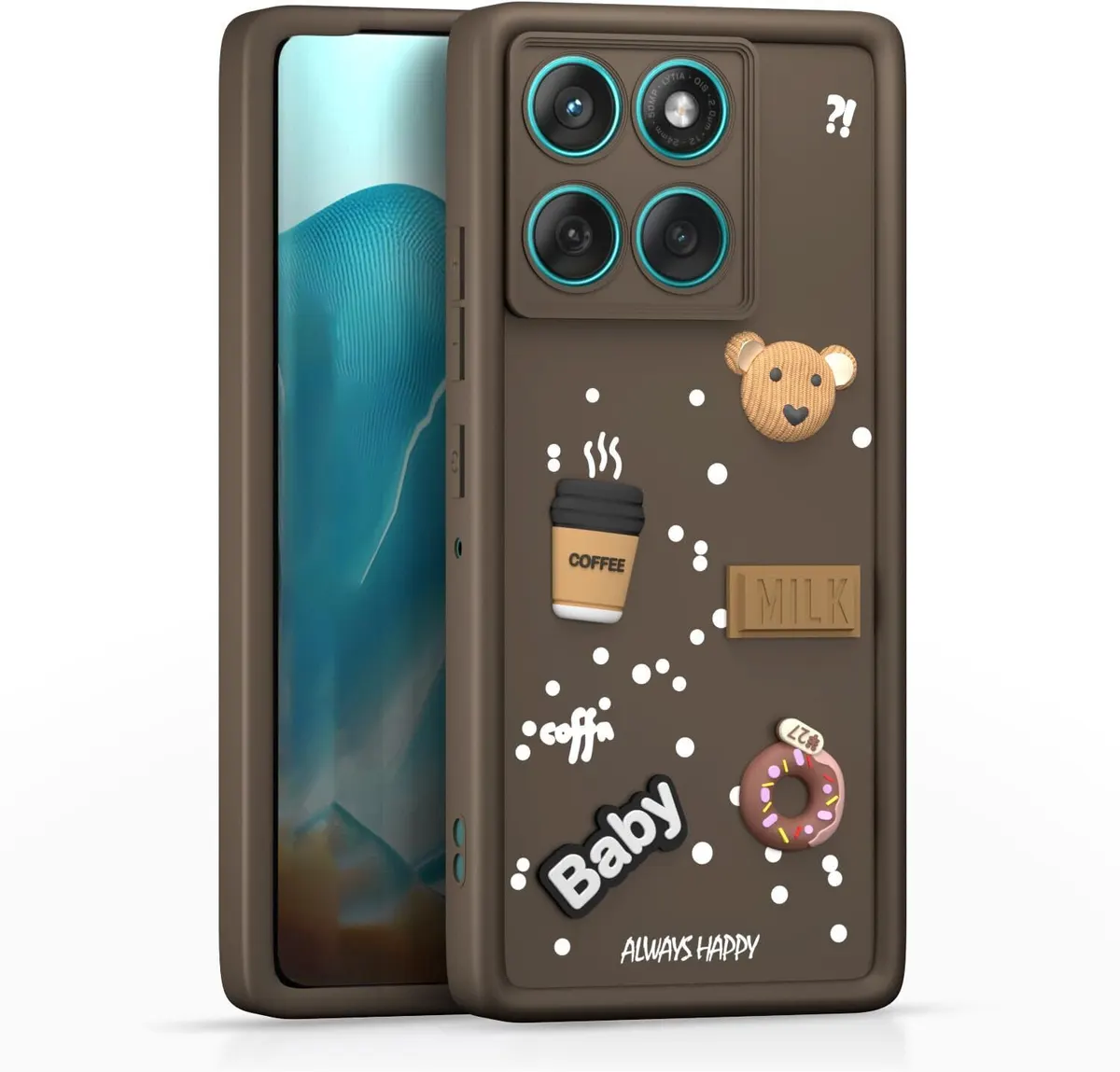 Micvir Back Cover for MOTOROLA Edge 60 Fusion 5G (Brown, Silicon, Pack of: 1)