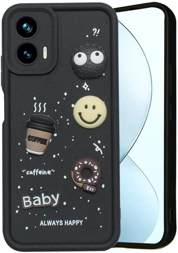 Micvir Back Cover for MOTOROLA g45 5G (Black, Silicon, Pack of: 1)