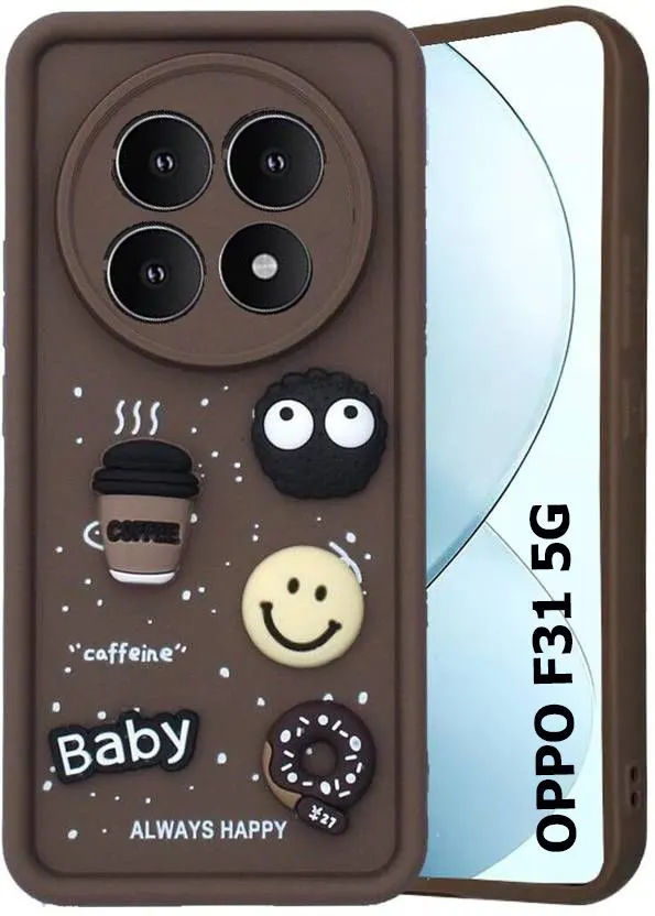 Micvir Back Cover for OPPO F31 5G (Brown, Silicon, Pack of: 1)