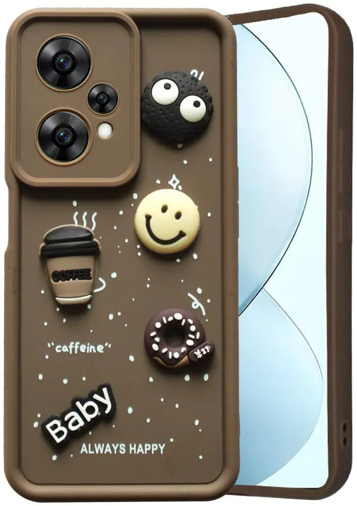 Micvir Back Cover for OnePlus Nord CE 2 Lite 5G (Brown, Silicon, Pack of: 1)