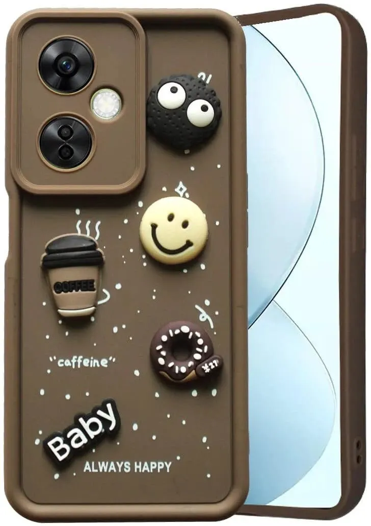 Micvir Back Cover for OnePlus Nord CE 3 Lite 5G (Brown, Silicon, Pack of: 1)
