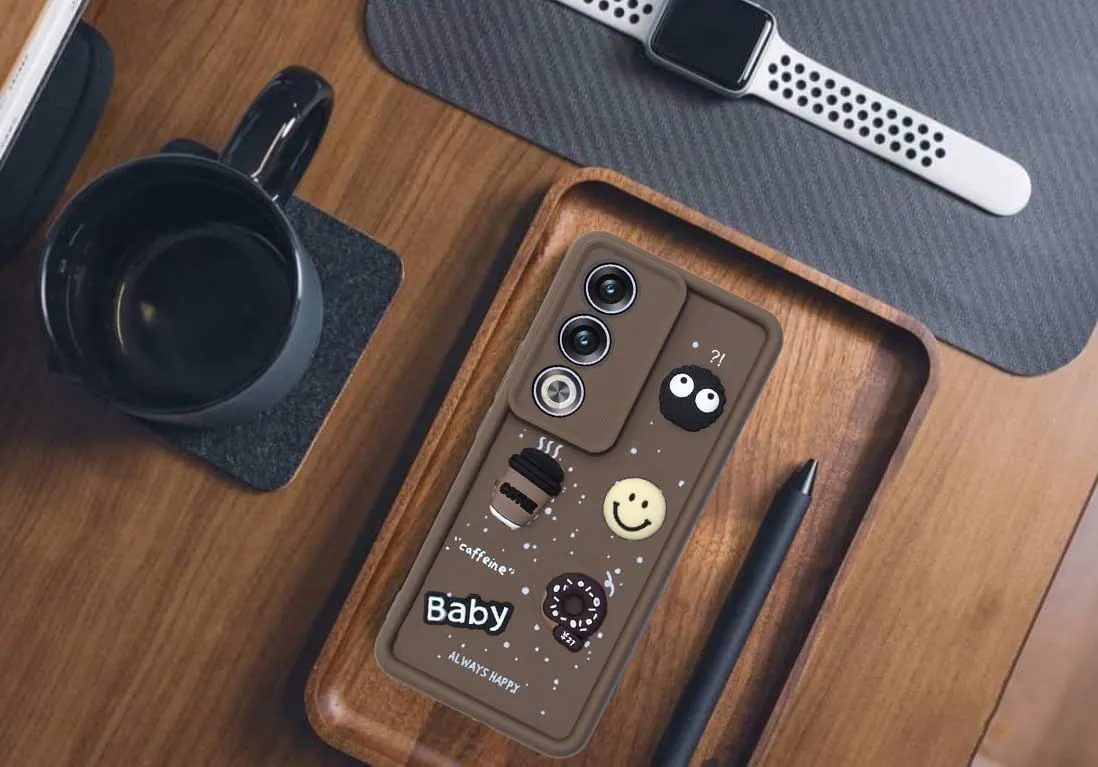 Micvir Back Cover for Oppo A3 Pro 5G (Brown, Silicon, Pack of: 1) — image 4 of 4