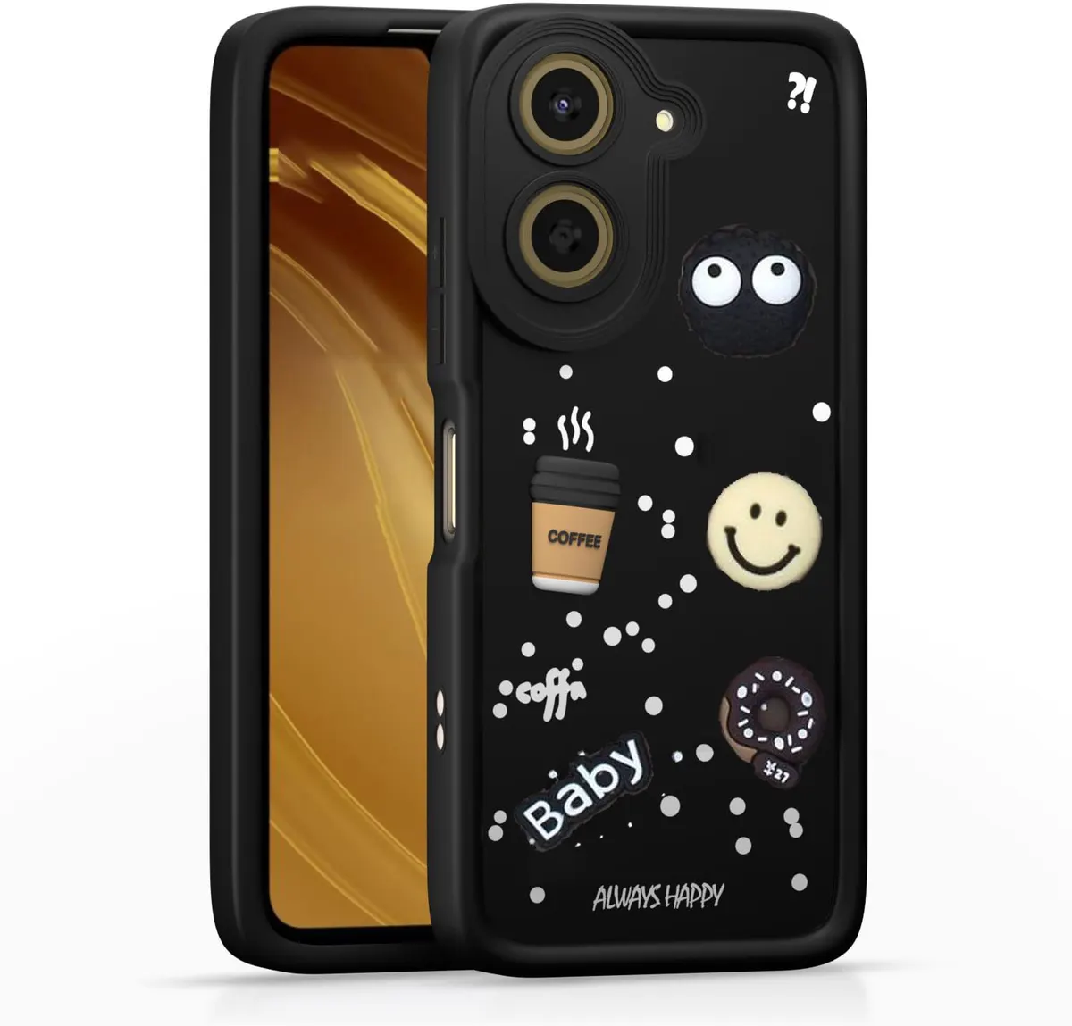 Micvir Back Cover for Redmi A5 (Black, Silicon, Pack of: 1)