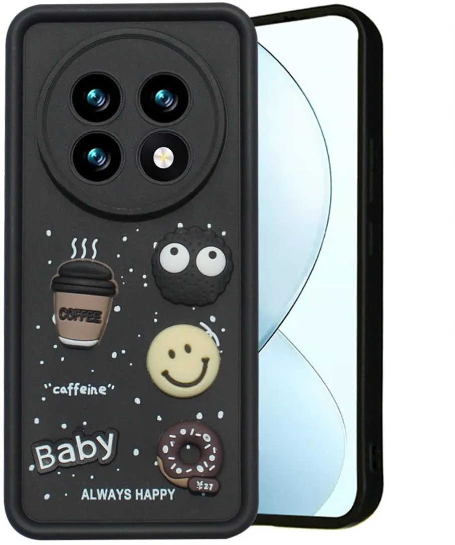 Micvir Back Cover for Realme 13 Pro 5G (Black, Silicon, Pack of: 1)