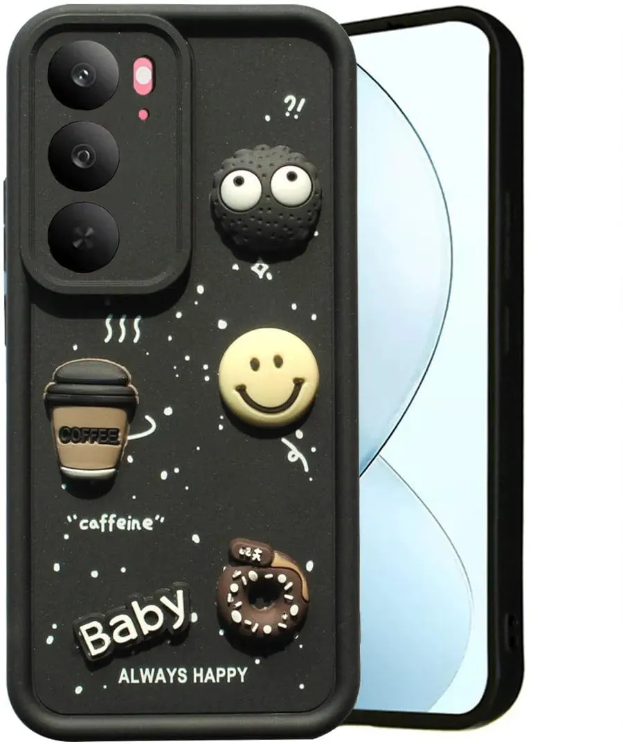 Micvir Back Cover for Realme 14X 5G (Black, Silicon, Pack of: 1)