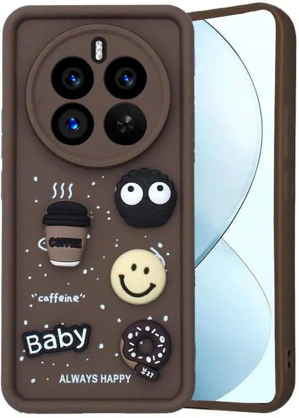 Micvir Back Cover for Realme Narzo 70 Pro 5G (Brown, Silicon, Pack of: 1)