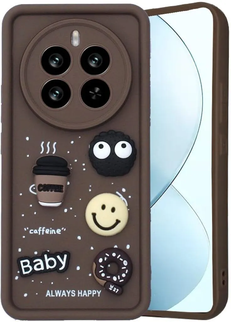 Micvir Back Cover for realme P1 5G (Brown, Silicon, Pack of: 1)