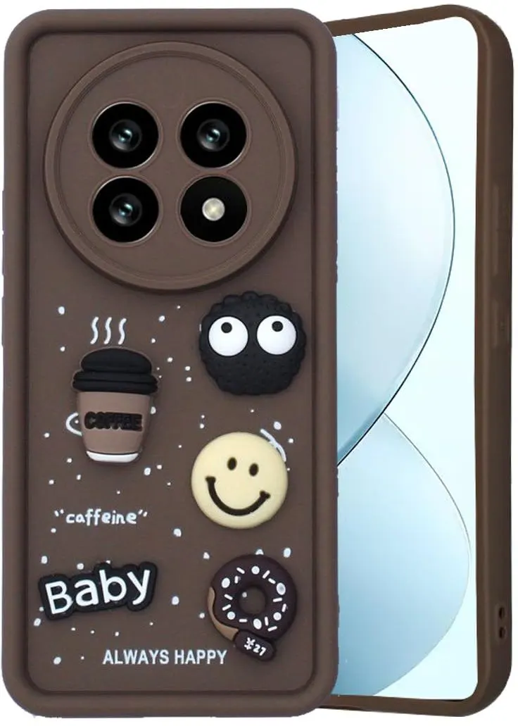 Micvir Back Cover for Realme P1 Speed 5G (Brown, Silicon, Pack of: 1)