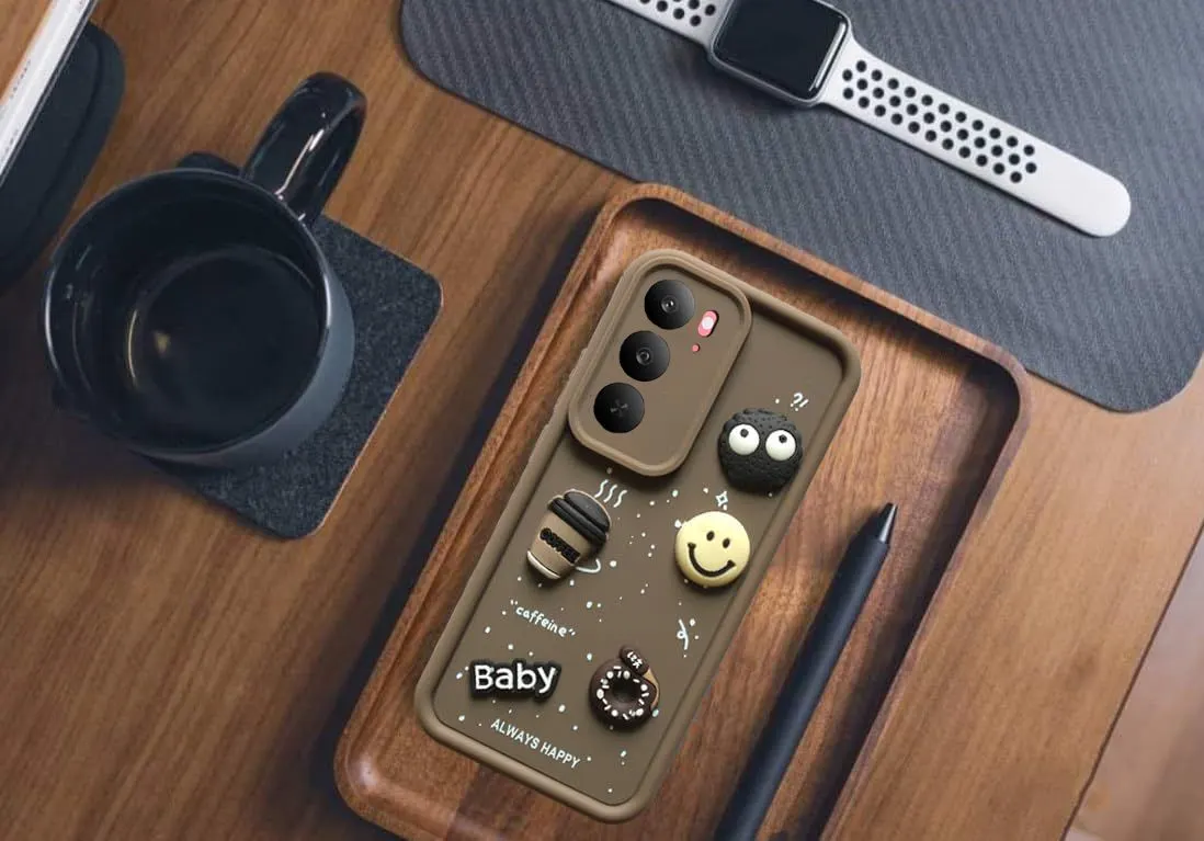 Micvir Back Cover for realme P3x 5G (Brown, Silicon, Pack of: 1) — image 4 of 4