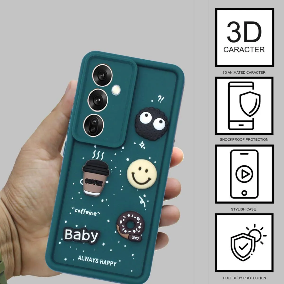 Micvir Back Cover for Samsung Galaxy A15 5G (Green, Silicon, Pack of: 1) — image 2 of 4