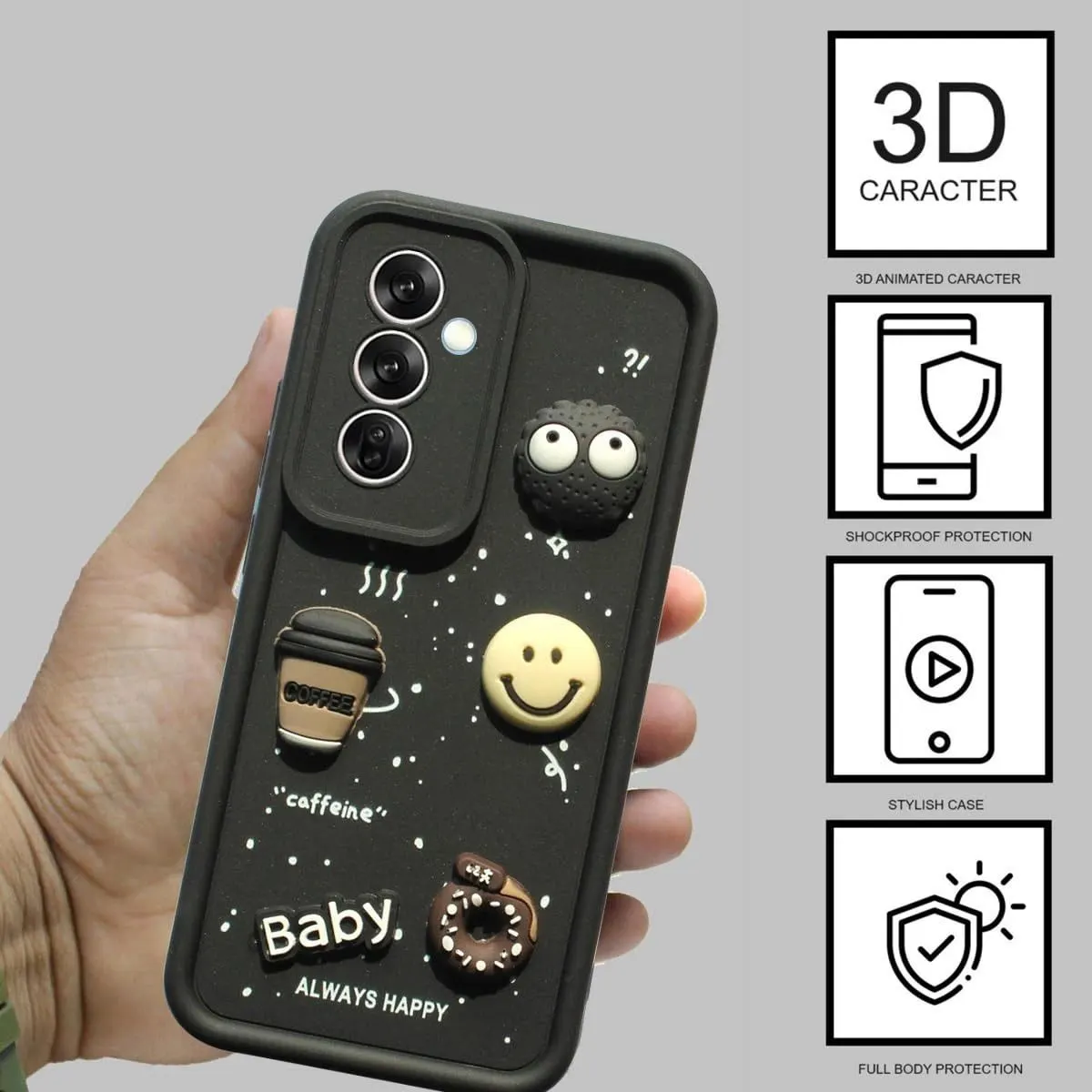 Micvir Back Cover for SAMSUNG Galaxy A16 5G (Black, Silicon, Pack of: 1) — image 2 of 4