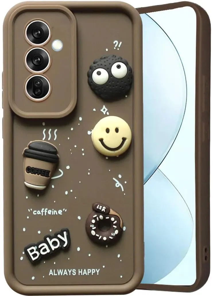 Micvir Back Cover for Samsung Galaxy M15 5G (Brown, Silicon, Pack of: 1)