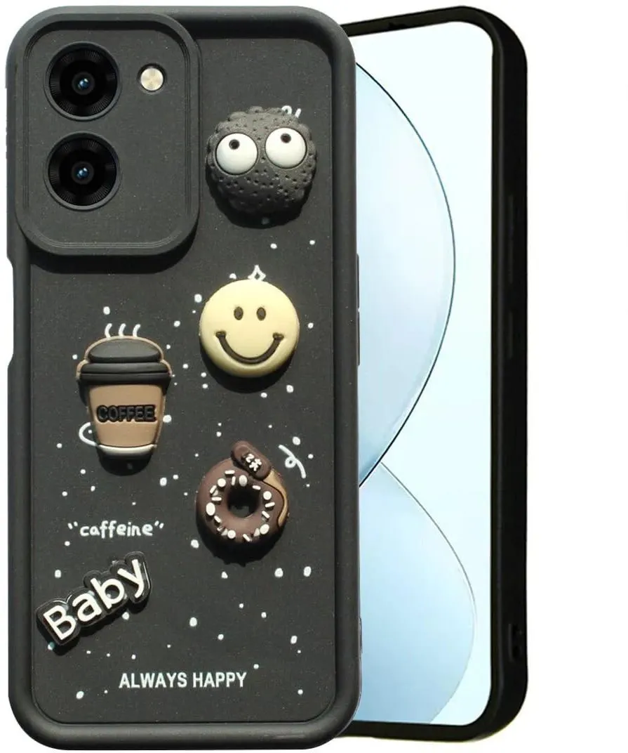 Micvir Back Cover for vivo T3 Lite 5G (Black, Silicon, Pack of: 1)