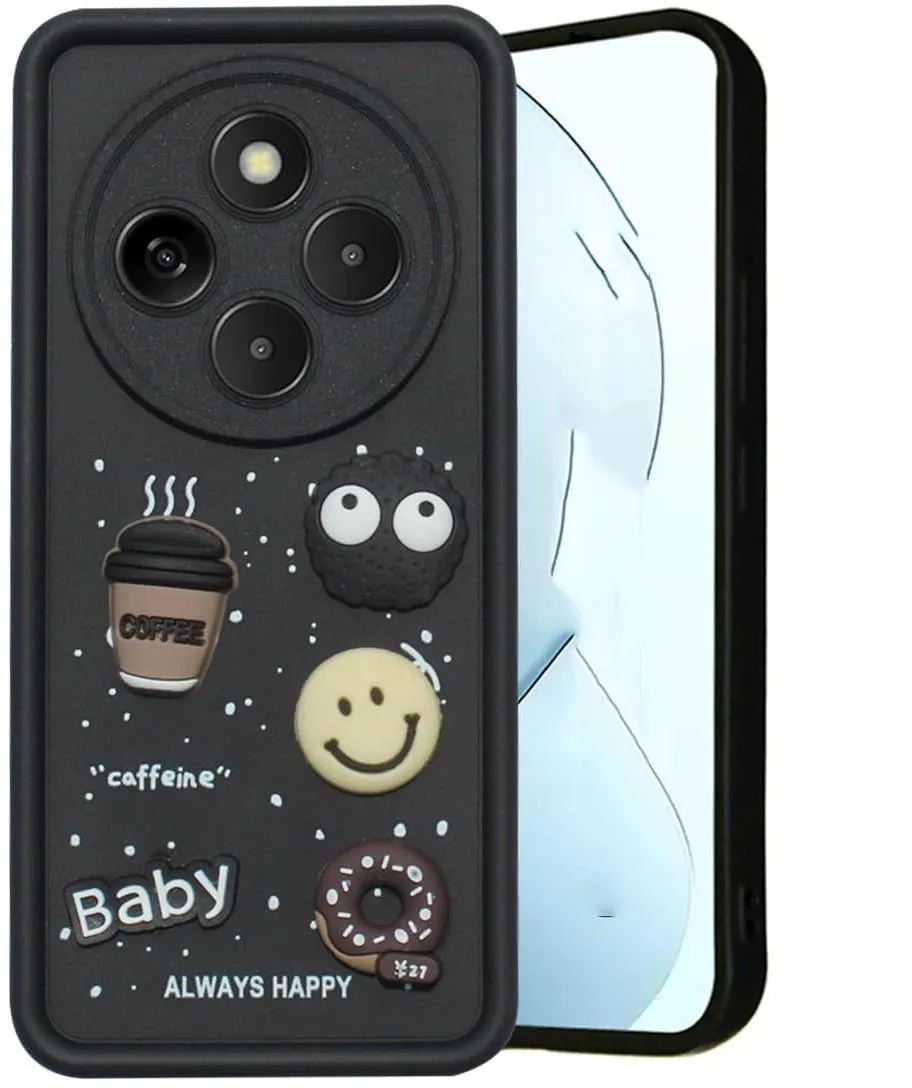 Micvir Back Cover for vivo T4 5G (Black, Silicon, Pack of: 1)