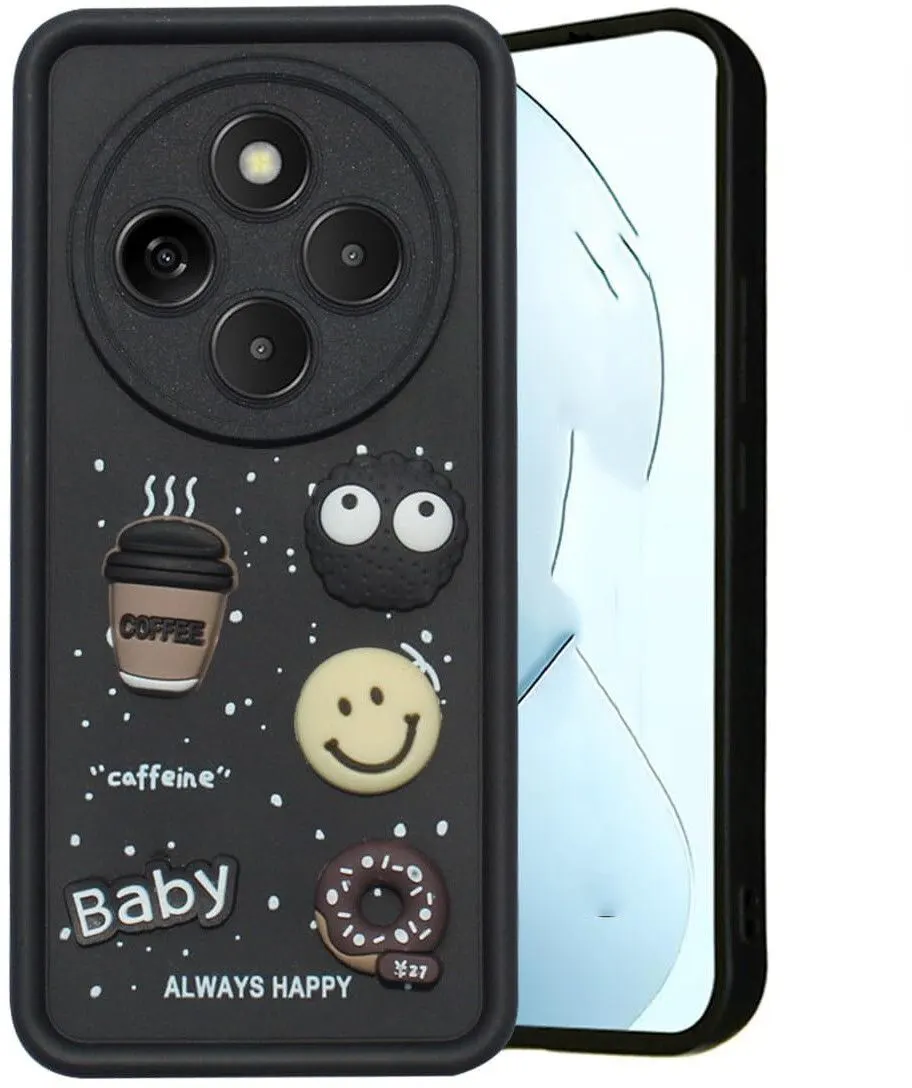Micvir Back Cover for iQOO Z10 5G (Black, Silicon, Pack of: 1)