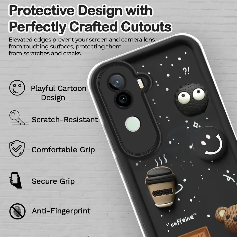 Micvir Back Cover for iQOO Z9s 5G (Black, Silicon, Pack of: 1) — image 2 of 4