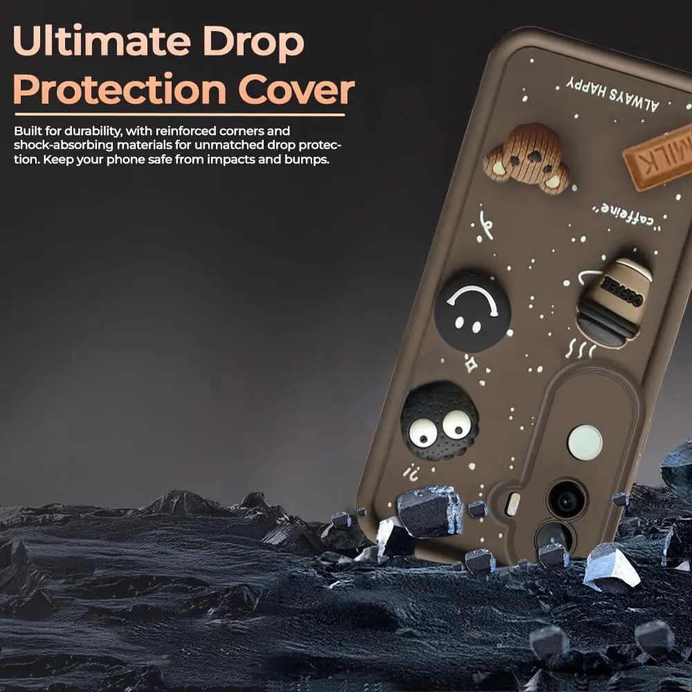 Micvir Back Cover for iQOO Z9s 5G (Brown, Silicon, Pack of: 1) — image 4 of 4