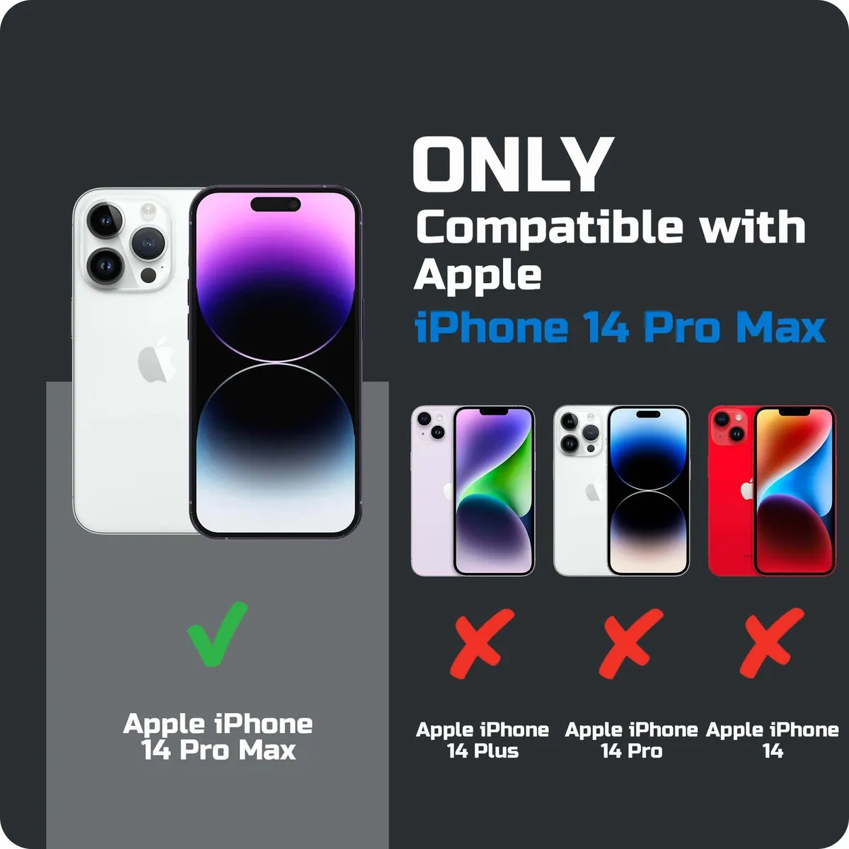 Xolia Back Cover for Apple iPhone 14 Pro Max (Orange, Shock Proof, Polycarbonate, Pack of: 1) — image 2 of 5