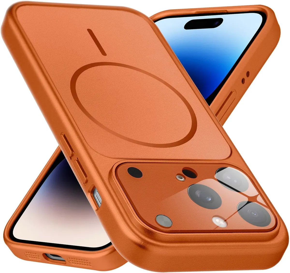 Xolia Back Cover for Apple iPhone 14 Pro (Orange, Shock Proof, Pack of: 1)