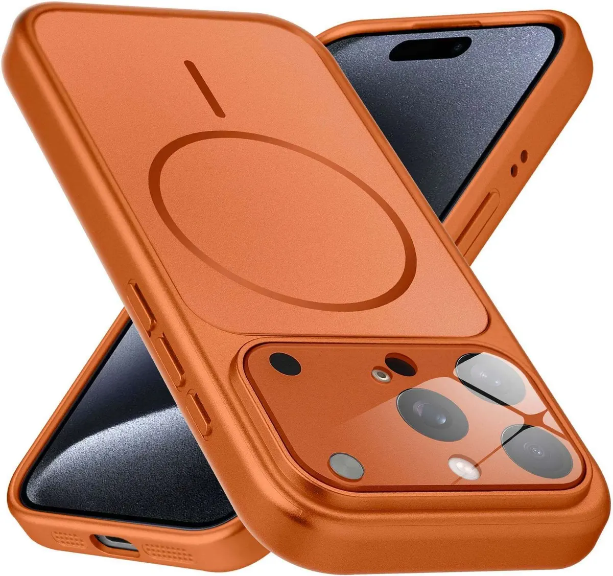 Xolia Back Cover for Apple iPhone 15 Pro (Orange, Shock Proof, Polycarbonate, Pack of: 1)