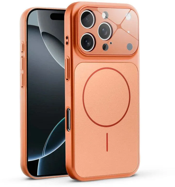 Xolia Back Cover for Apple iPhone 16 Pro Max (Orange, Shock Proof, Pack of: 1)