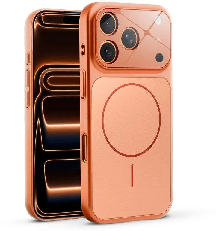 Xolia Back Cover for Apple iPhone 17 Pro Max (Orange, Shock Proof, Pack of: 1)