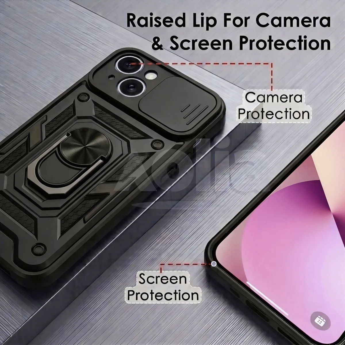 Xolia Back Cover for Apple iPhone 13 (Black, Shock Proof, Polycarbonate, Silicon, Pack of: 1) — image 3 of 5