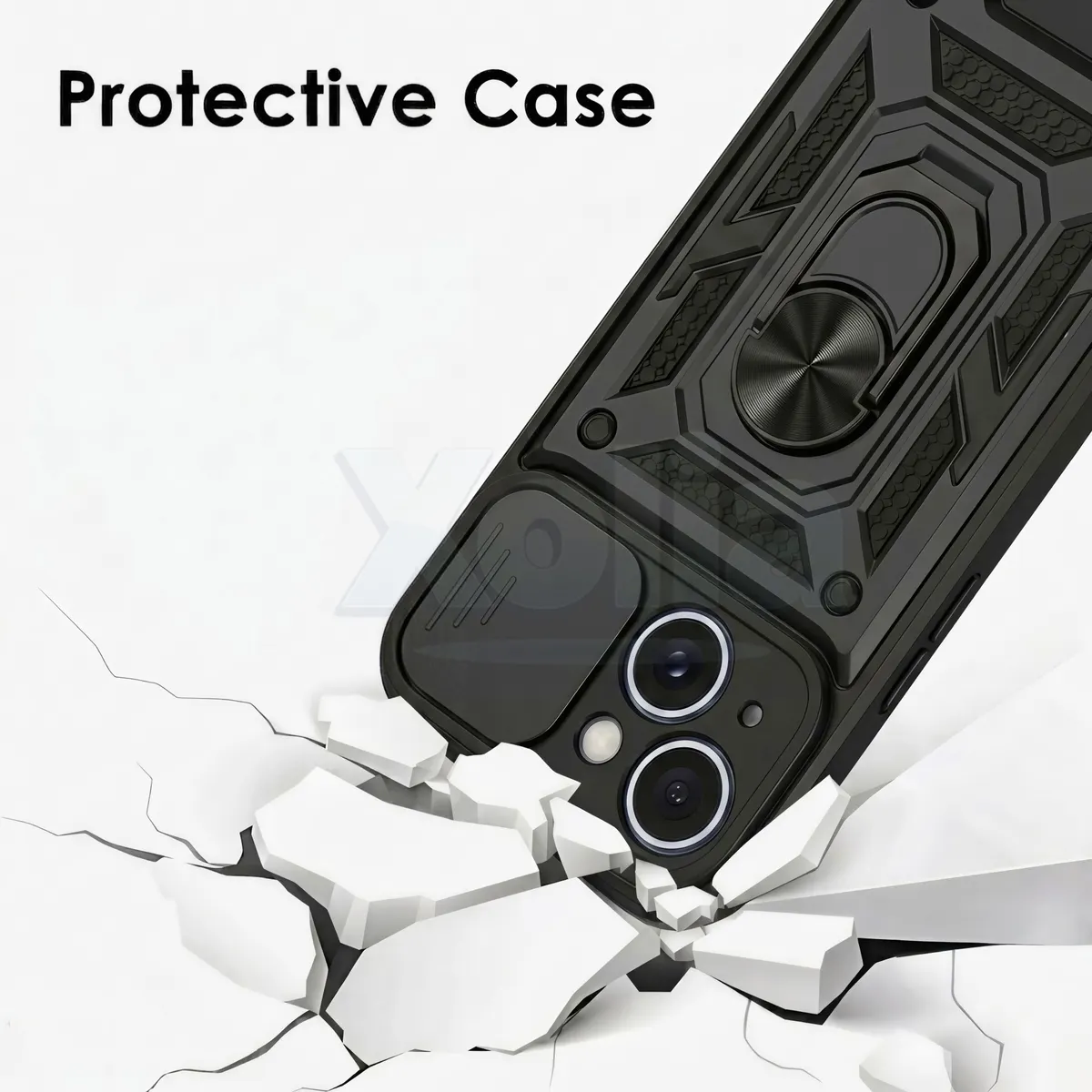 Xolia Back Cover for Apple iPhone 13 (Black, Shock Proof, Polycarbonate, Silicon, Pack of: 1) — image 4 of 5