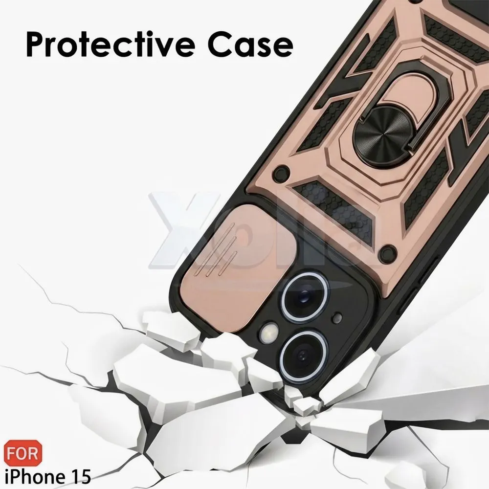 Xolia Back Cover for Apple iPhone 15 (Pink, Shock Proof, Polycarbonate, Silicon, Pack of: 1) — image 3 of 4