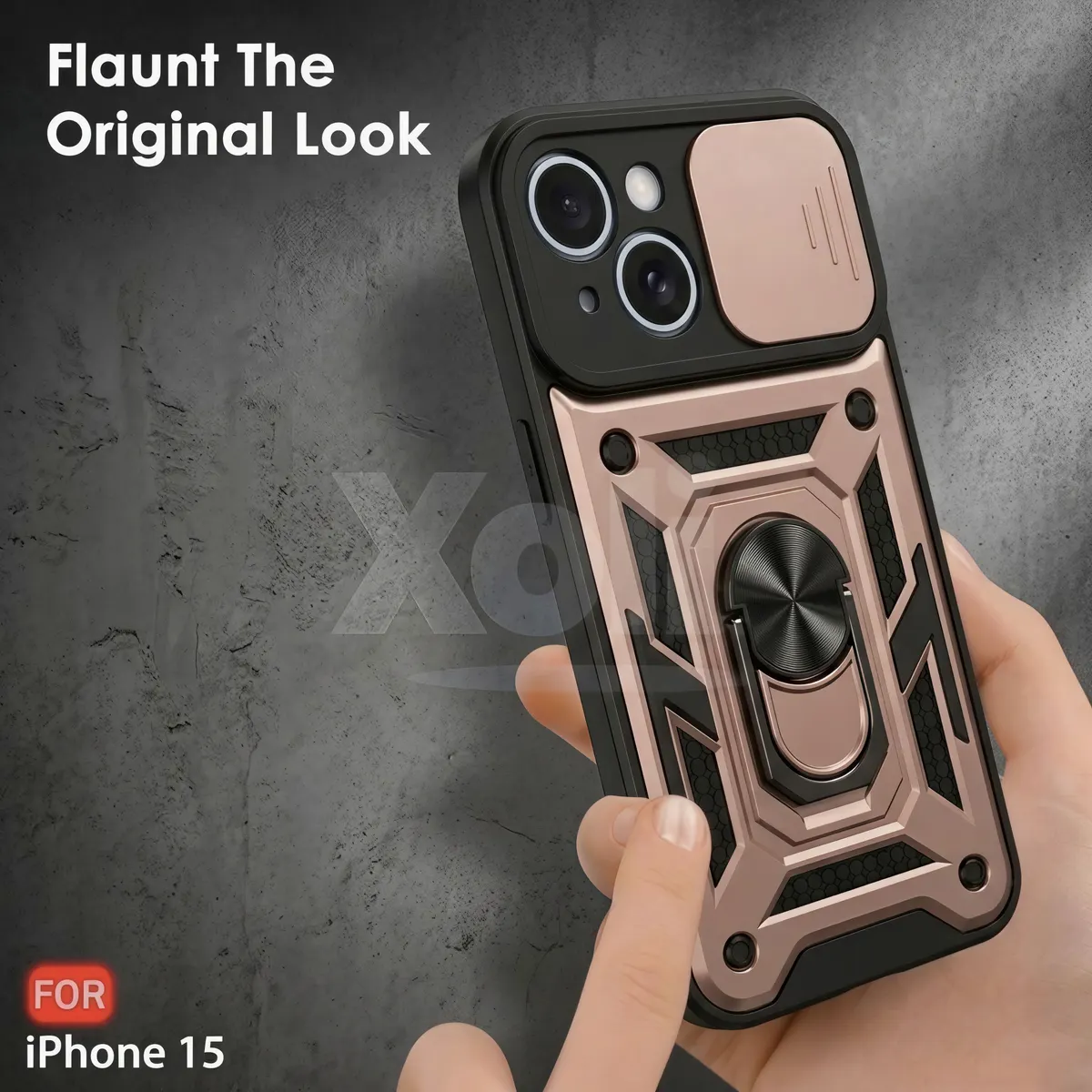 Xolia Back Cover for Apple iPhone 15 (Pink, Shock Proof, Polycarbonate, Silicon, Pack of: 1) — image 4 of 4