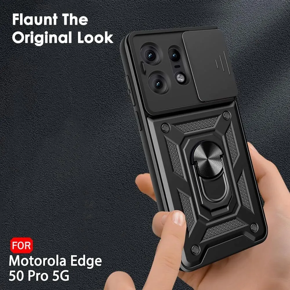 Micvir Back Cover for Motorola Edge 50 Pro 5G (Black, Shock Proof, Polycarbonate, Silicon, Pack of: 1) — image 3 of 5
