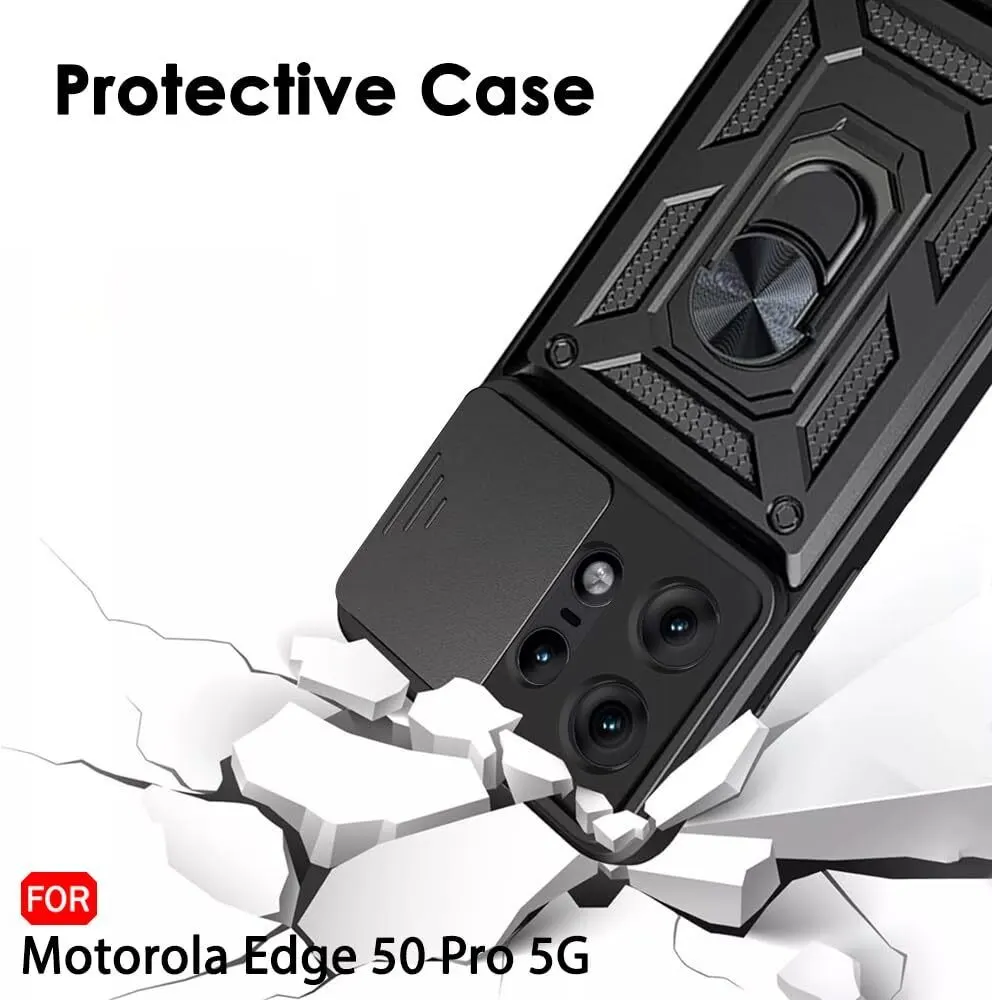 Micvir Back Cover for Motorola Edge 50 Pro 5G (Black, Shock Proof, Polycarbonate, Silicon, Pack of: 1) — image 4 of 5