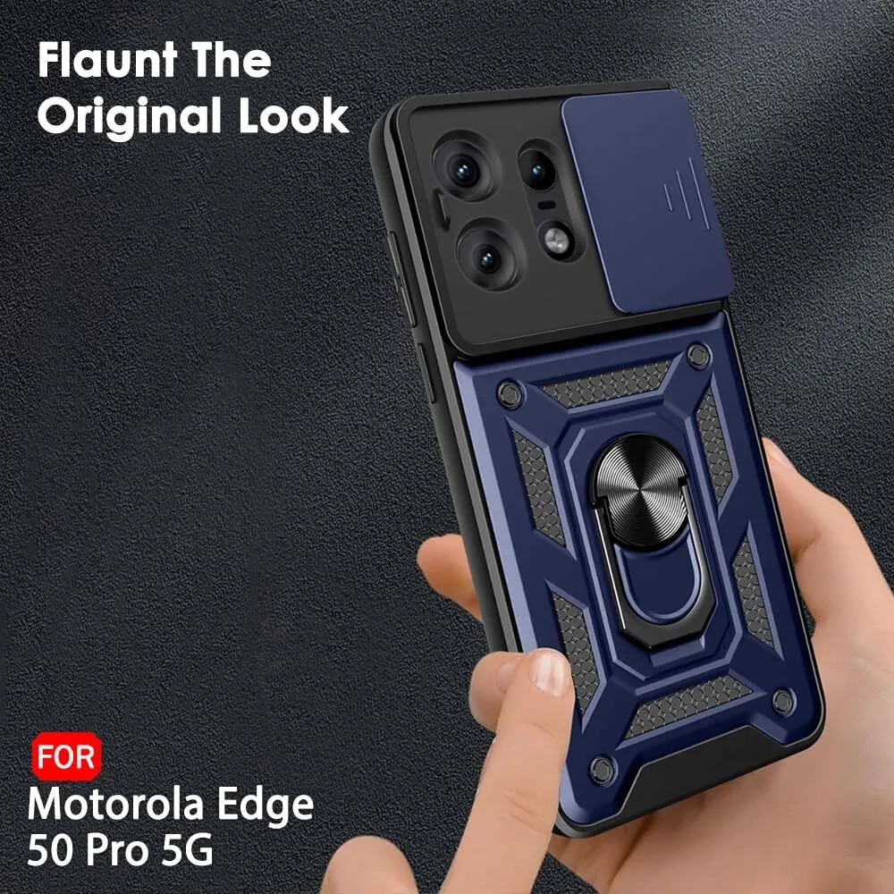 Micvir Back Cover for Motorola Edge 50 Pro 5G (Blue, Shock Proof, Polycarbonate, Silicon, Pack of: 1) — image 4 of 5
