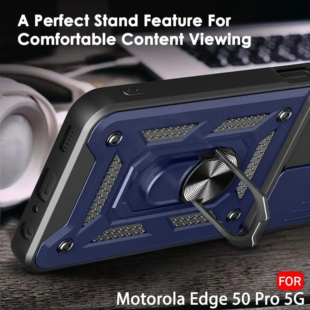 Micvir Back Cover for Motorola Edge 50 Pro 5G (Blue, Shock Proof, Polycarbonate, Silicon, Pack of: 1) — image 5 of 5