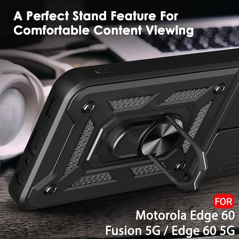Micvir Back Cover for Motorola Edge 60 5G (Black, Shock Proof, Polycarbonate, Silicon, Pack of: 1) — image 5 of 5