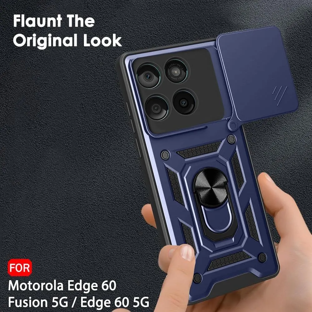 Micvir Back Cover for Motorola Edge 60 5G (Blue, Shock Proof, Polycarbonate, Silicon, Pack of: 1) — image 4 of 5