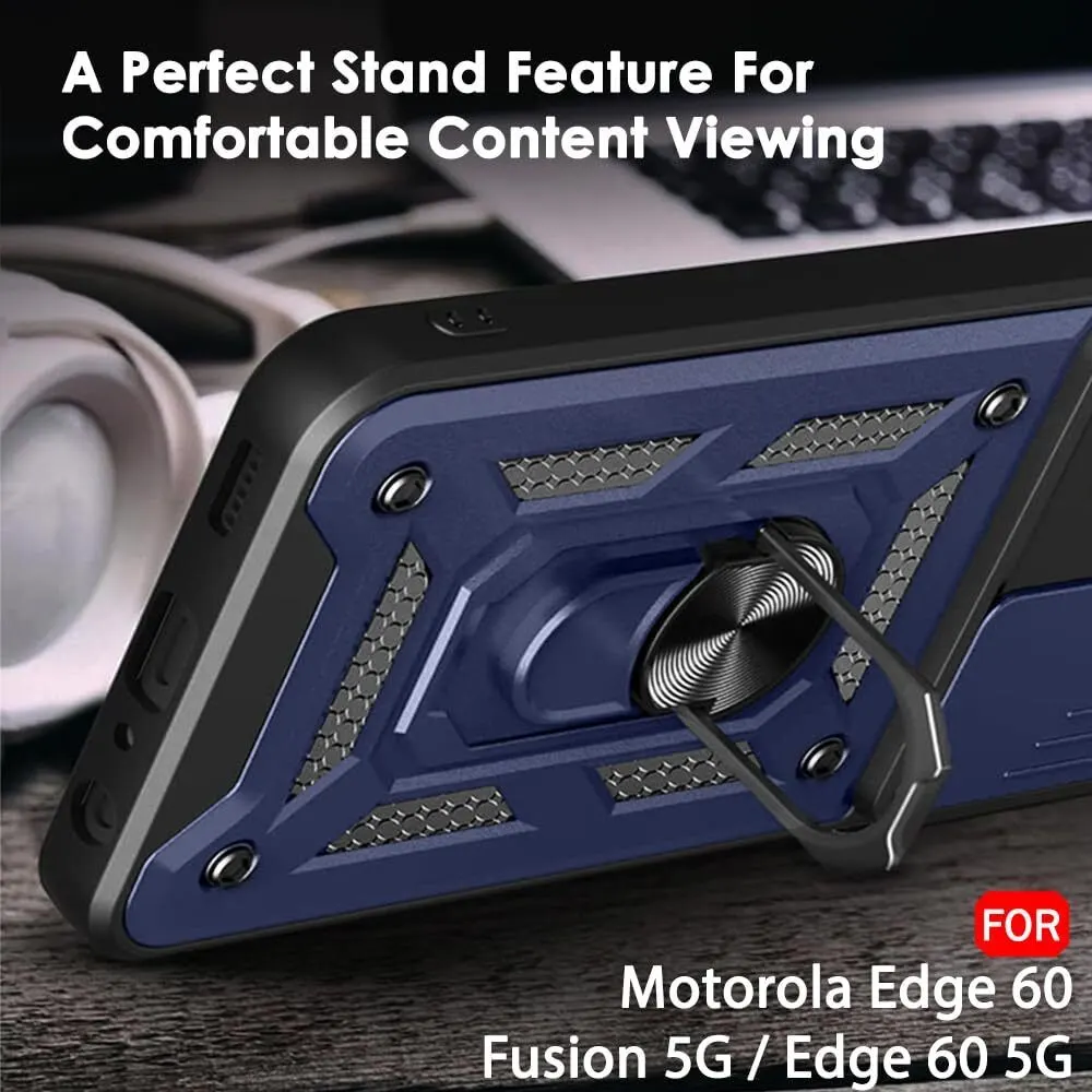 Micvir Back Cover for Motorola Edge 60 5G (Blue, Shock Proof, Polycarbonate, Silicon, Pack of: 1) — image 5 of 5