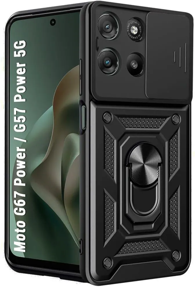 Xolia Back Cover for Motorola Moto G67 Power 5G (Black, Shock Proof, Pack of: 1)
