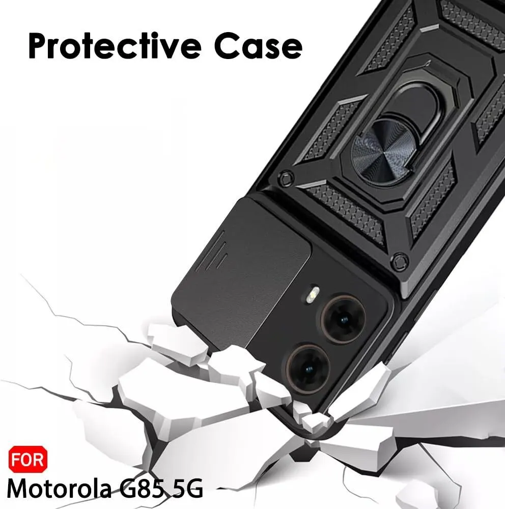 Micvir Back Cover for MOTOROLA G85 5G (Black, Shock Proof, Polycarbonate, Silicon, Pack of: 1) — image 4 of 5