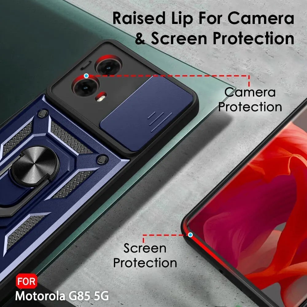 Micvir Back Cover for MOTOROLA G85 5G (Blue, Shock Proof, Pack of: 1) — image 2 of 5