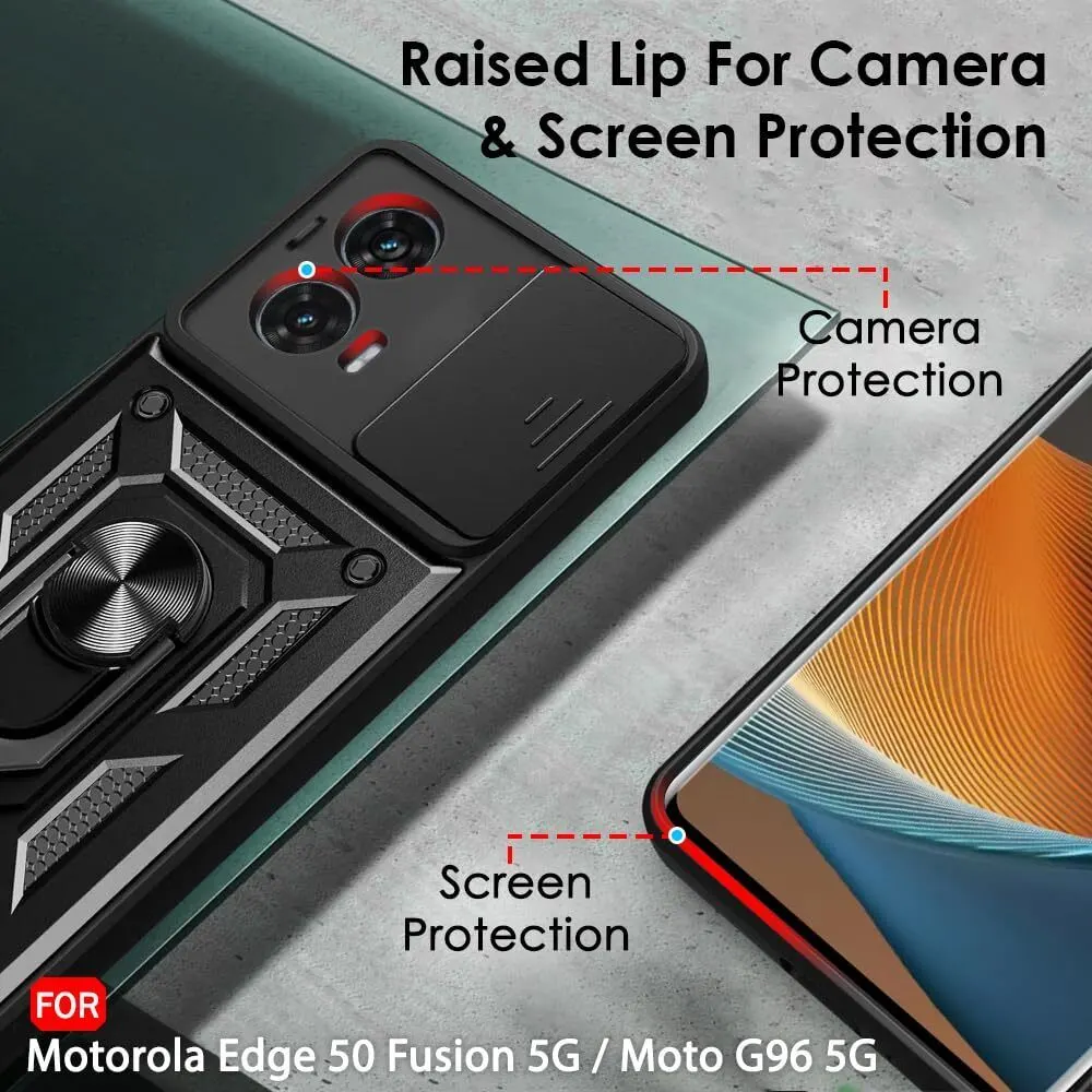 Micvir Back Cover for Motorola Moto G96 5G (Black, Shock Proof, Pack of: 1) — image 3 of 5