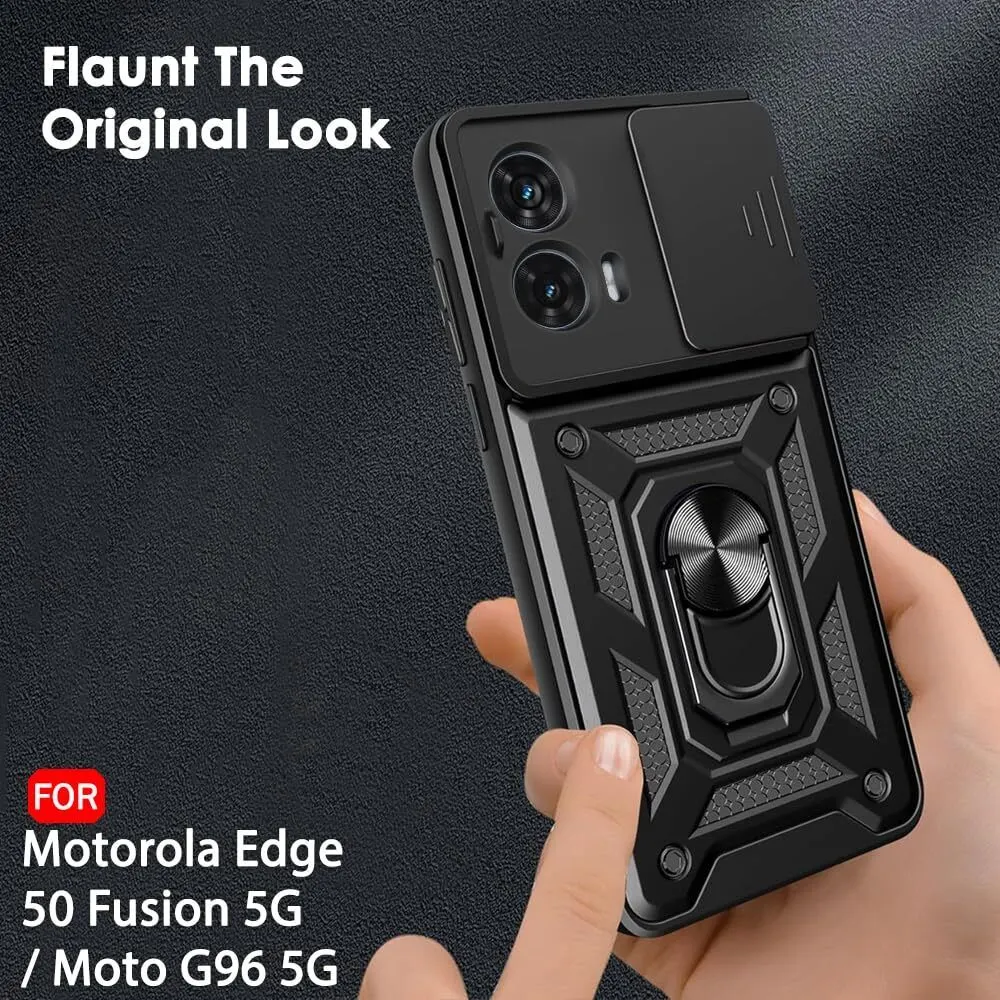 Micvir Back Cover for Motorola Moto G96 5G (Black, Shock Proof, Pack of: 1) — image 4 of 5