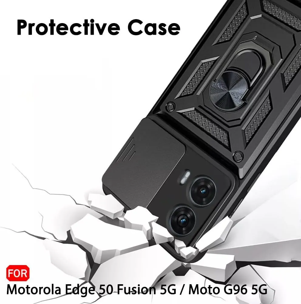 Micvir Back Cover for Motorola Moto G96 5G (Black, Shock Proof, Pack of: 1) — image 5 of 5